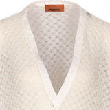 Caftano con scollo a V in avorio Missoni - donna 