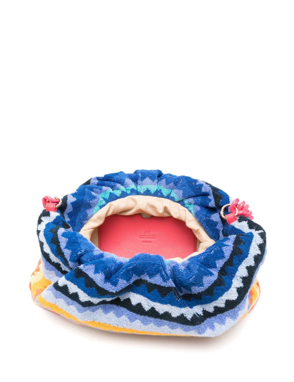 Borsa con motivo a zig zag multicolor 