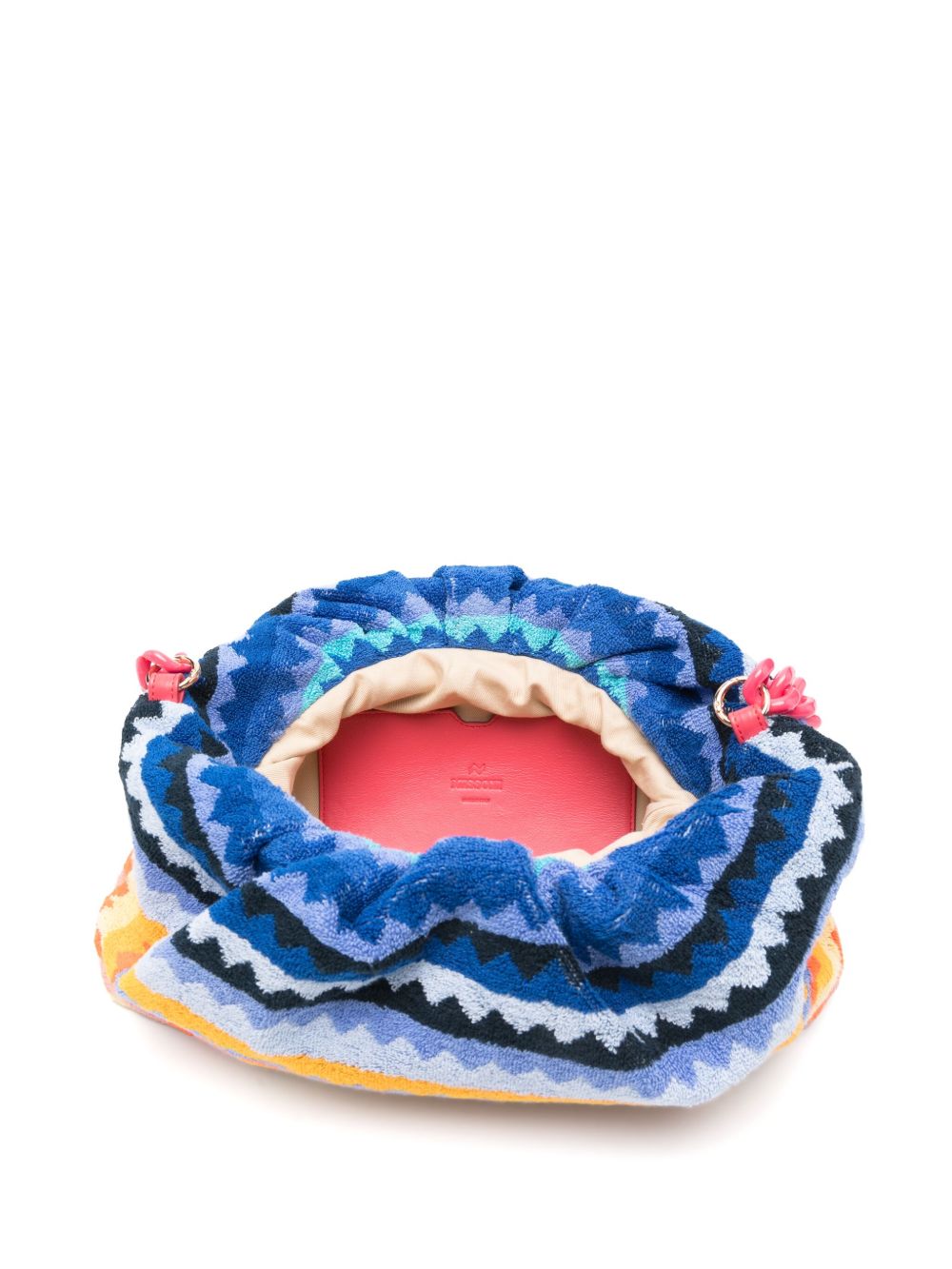 Borsa con motivo a zig zag multicolor 
