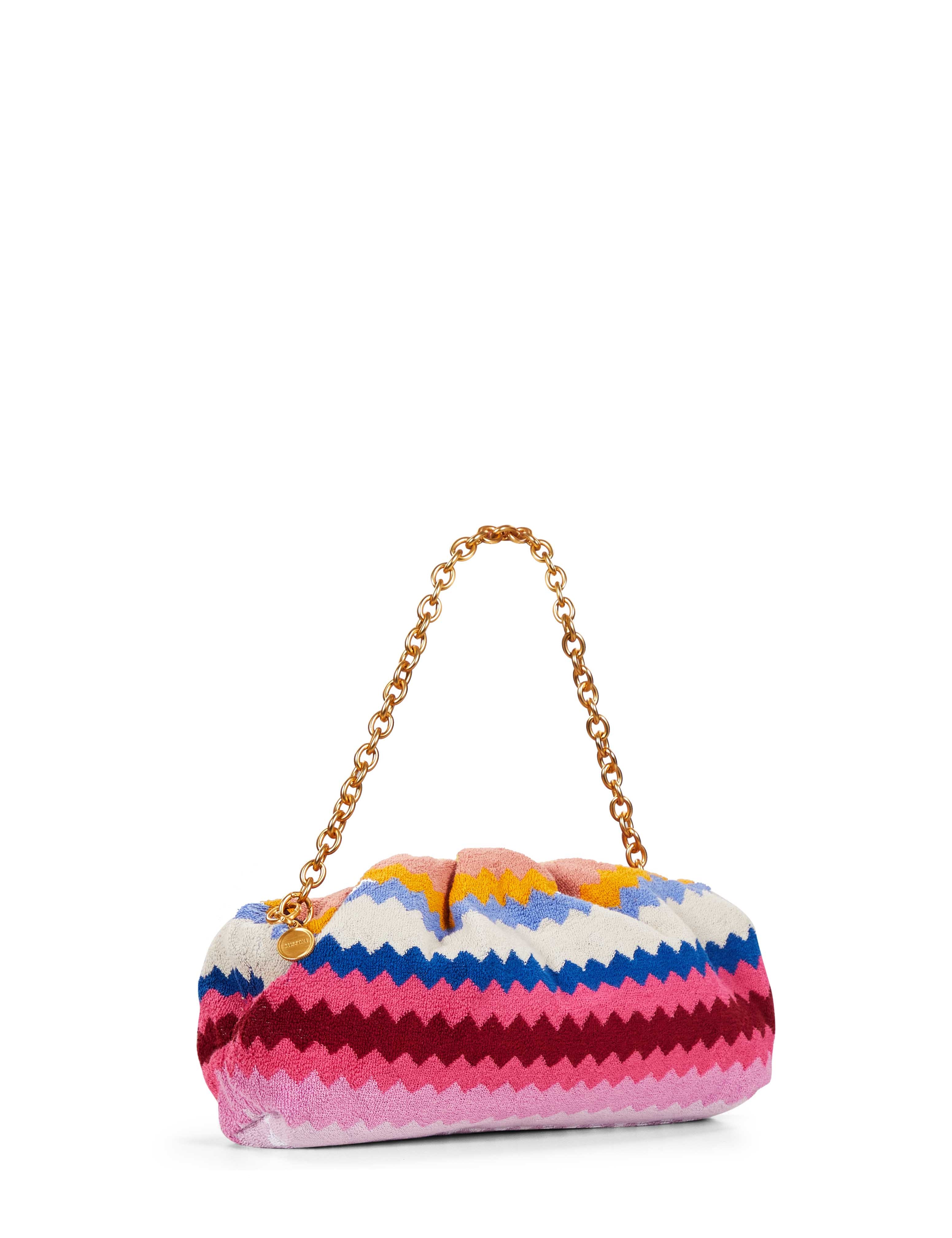 Borsa con motivo a zig zag multicolor 