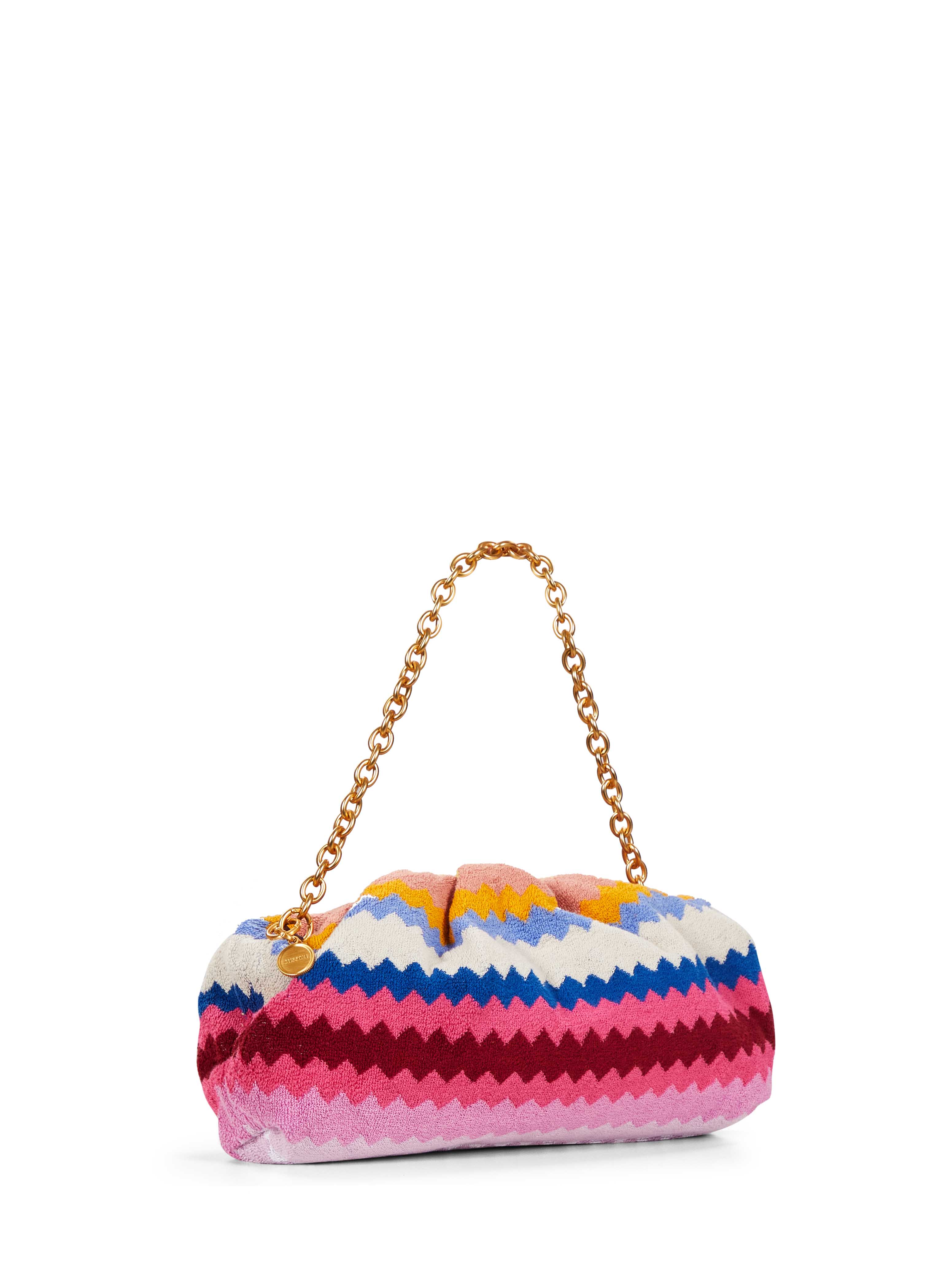 Borsa con motivo a zig zag multicolor 