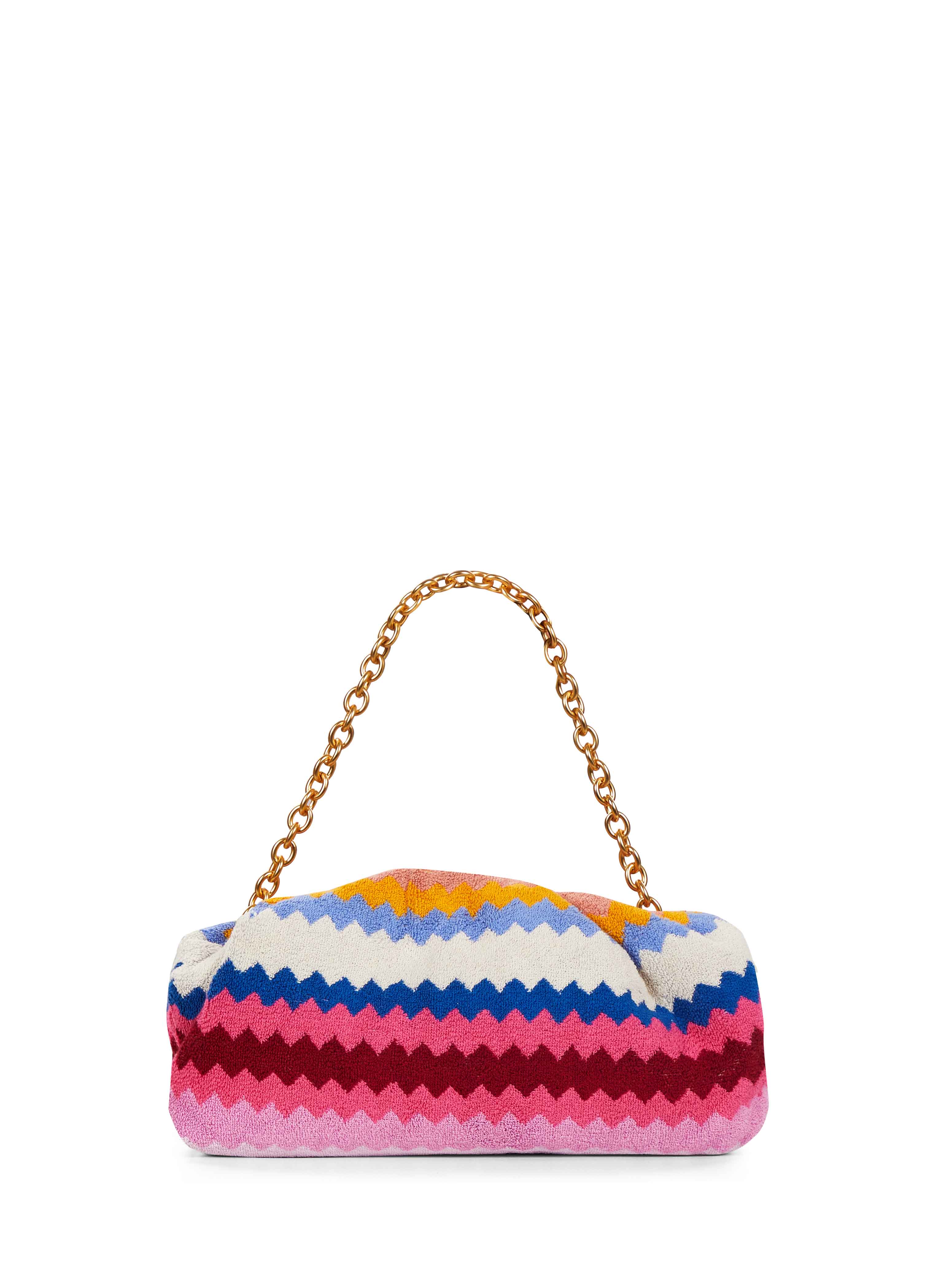 Borsa con motivo a zig zag multicolor 