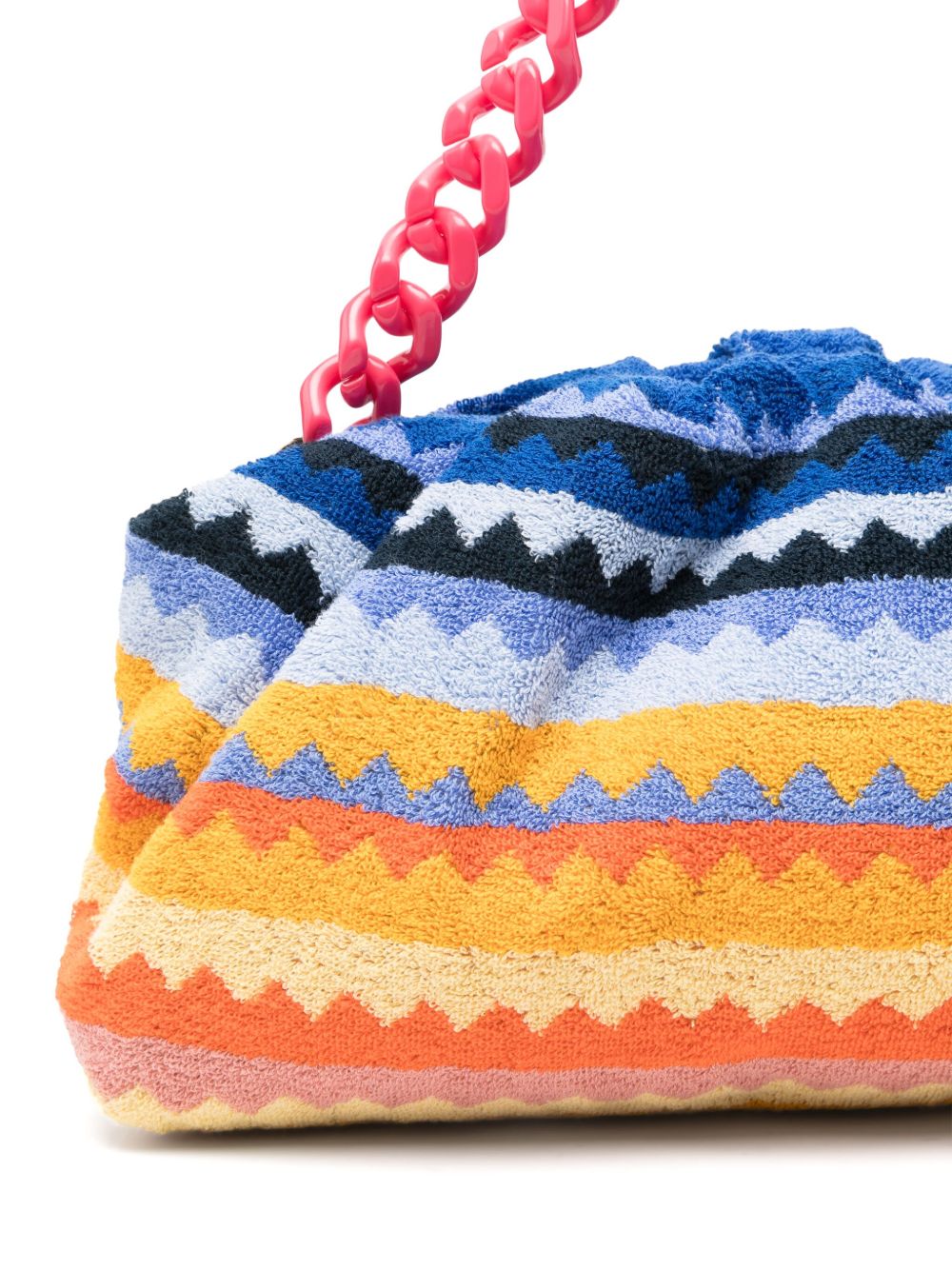 Borsa con motivo a zig zag multicolor 