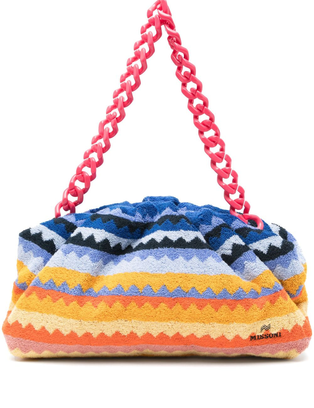 Borsa con motivo a zig zag multicolor 