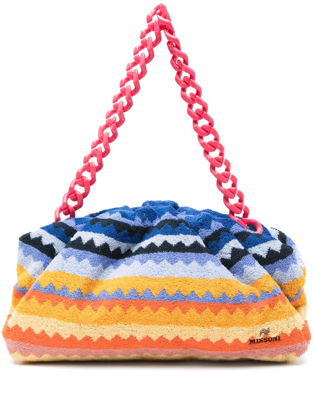 Borsa con motivo a zig zag multicolor 