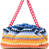 Borsa con motivo a zig zag multicolor 