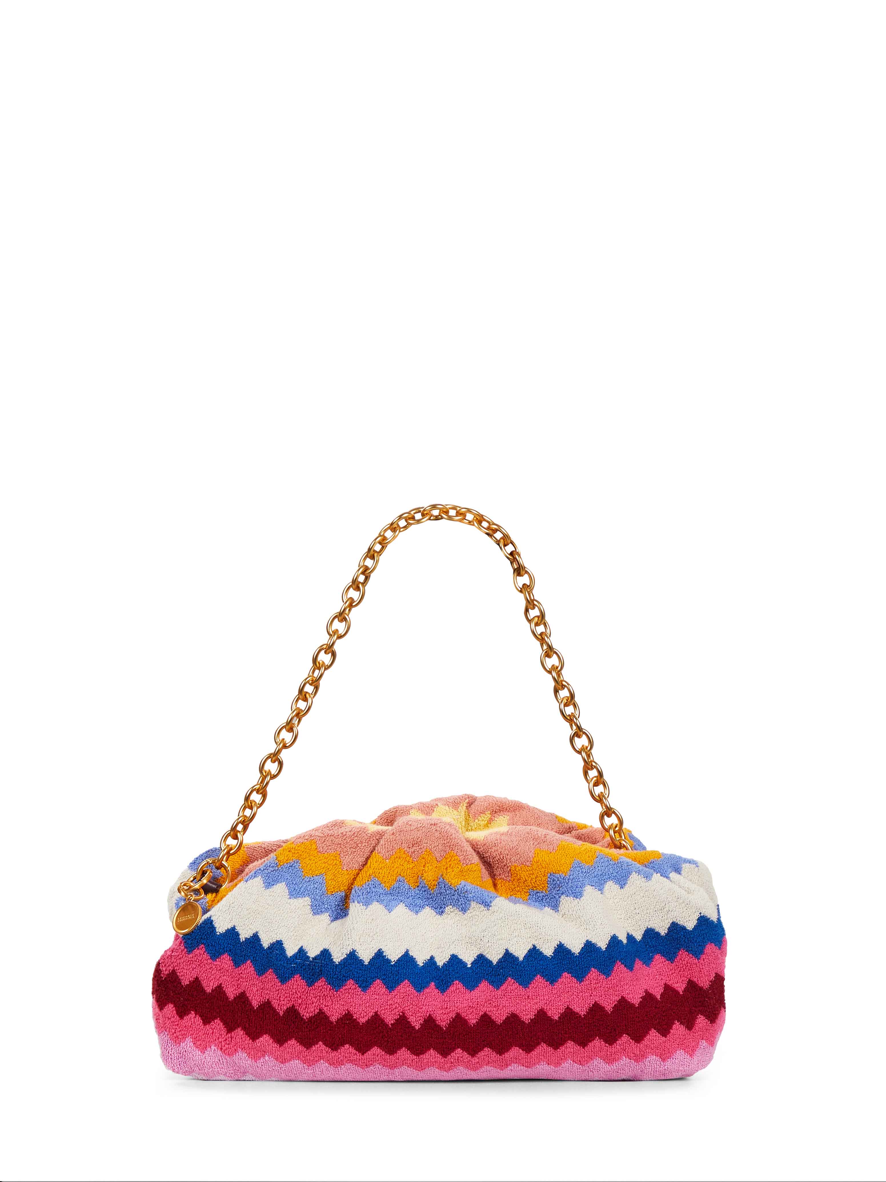 Borsa con motivo a zig zag multicolor 