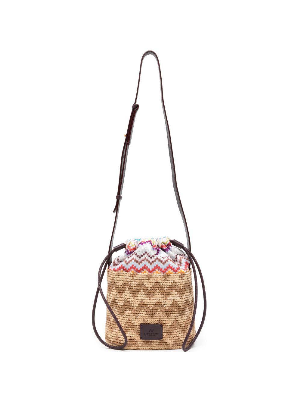 MULTICOLOR CHEVRON PATTERN BUCKET BAG MISSONI - WOMEN 