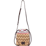 MULTICOLOR CHEVRON PATTERN BUCKET BAG MISSONI - WOMEN 