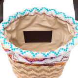 MULTICOLOR CHEVRON PATTERN BUCKET BAG MISSONI - WOMEN 
