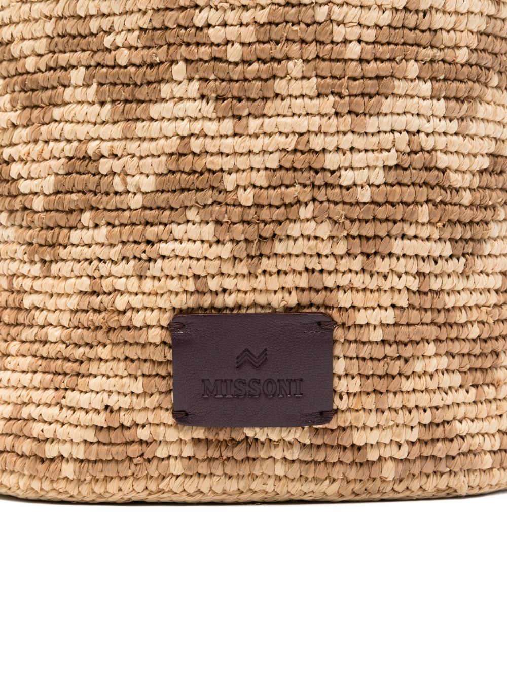 MULTICOLOR CHEVRON PATTERN BUCKET BAG MISSONI - WOMEN 