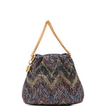 Borsa con manico a catena multicolore Missoni - donna 