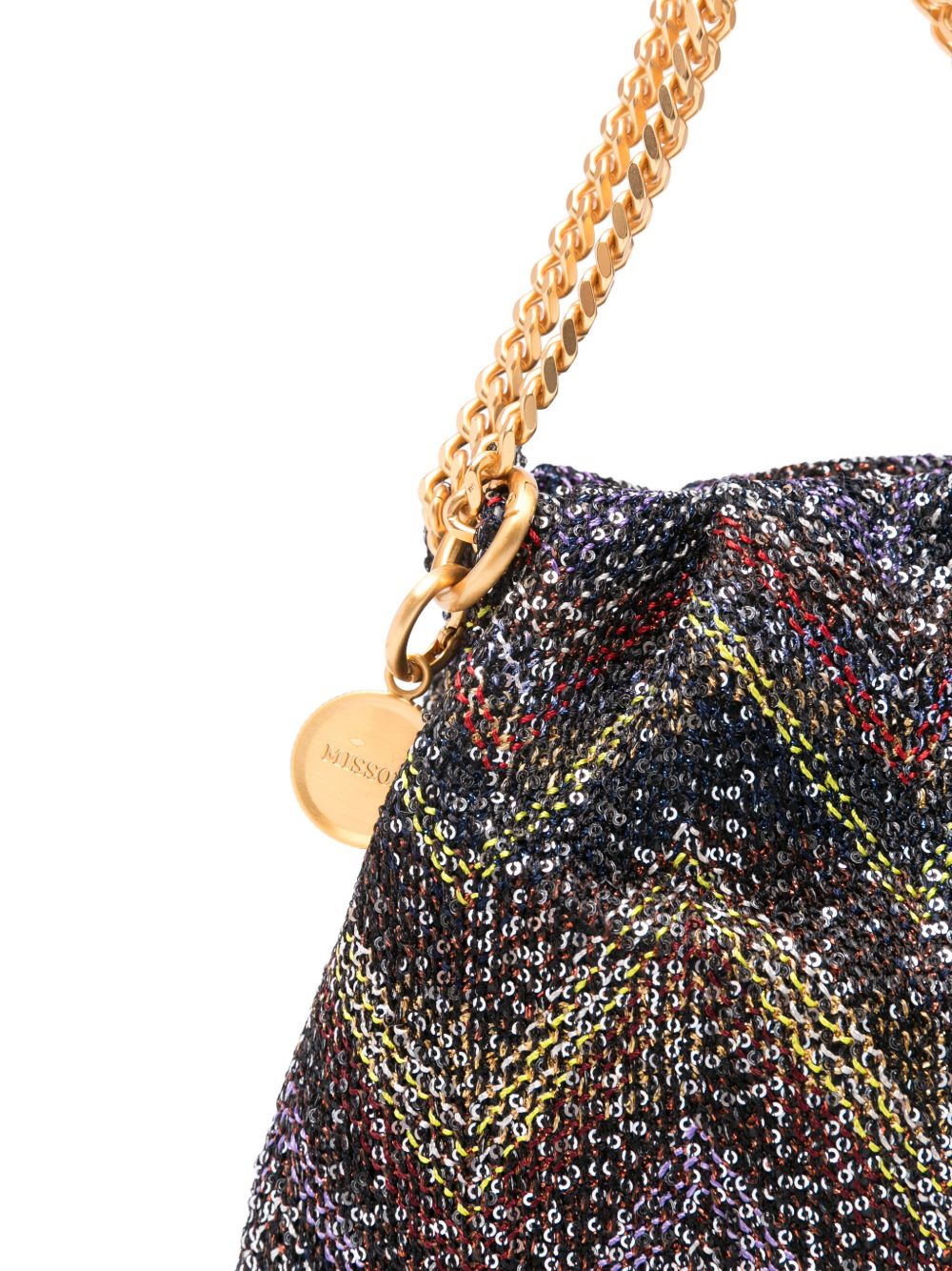 Borsa con manico a catena multicolore Missoni - donna 
