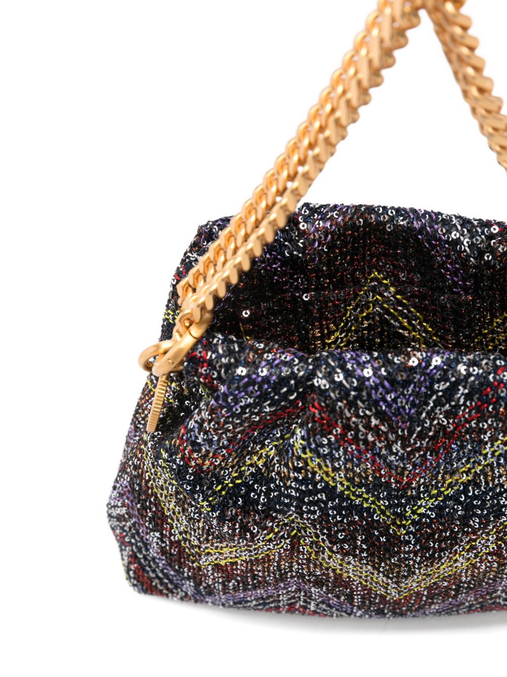 Borsa con manico a catena multicolore Missoni - donna 