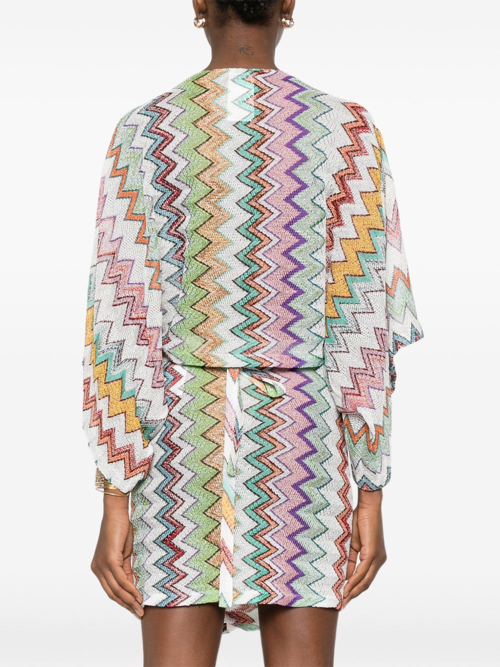 Blusa con scollo a barca multicolore Missoni - donna 