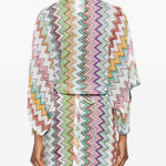 Blusa con scollo a barca multicolore Missoni - donna 