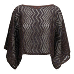 Blusa chevron-pattern in marrone Missoni - donna 