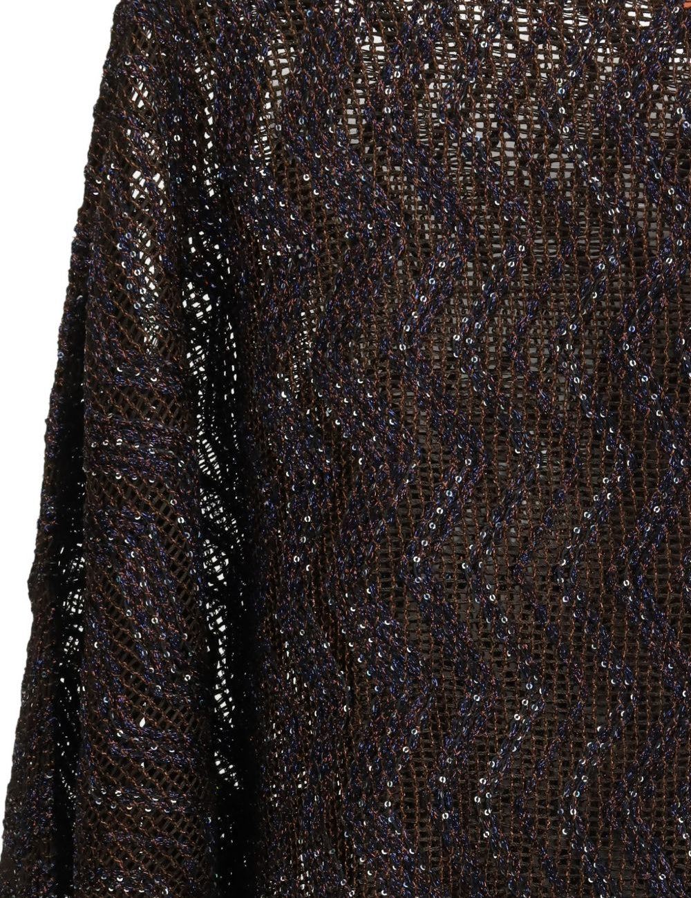Blusa chevron-pattern in marrone Missoni - donna 