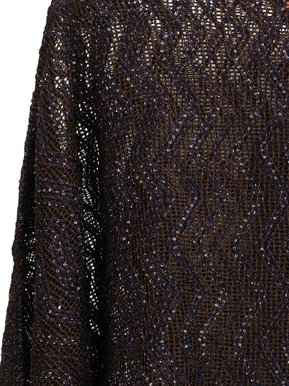 Blusa chevron-pattern in marrone Missoni - donna 
