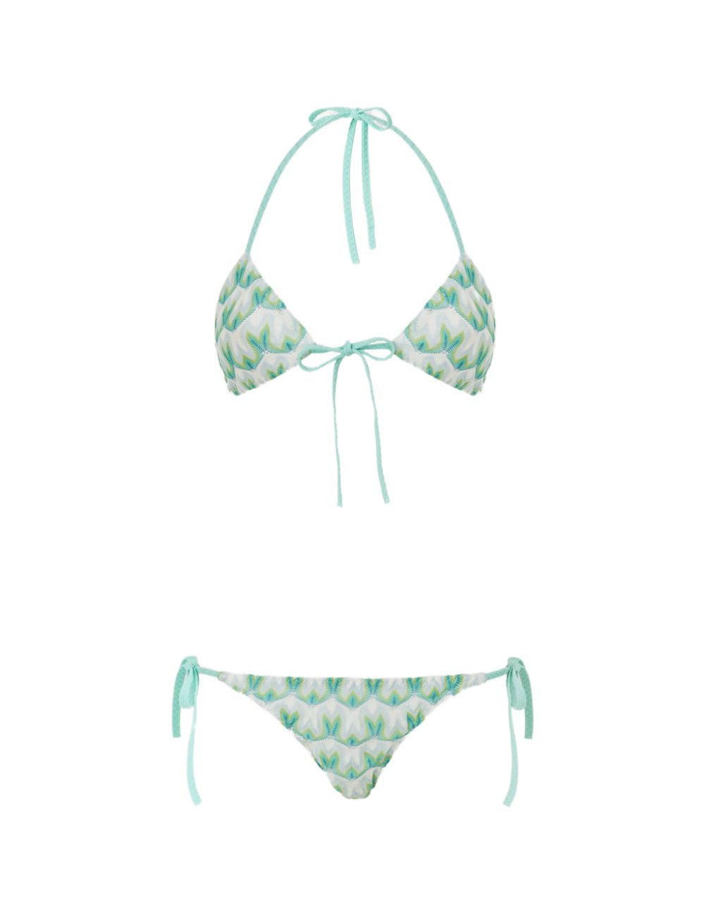 Bikini con stampa in verde Missoni - donna 