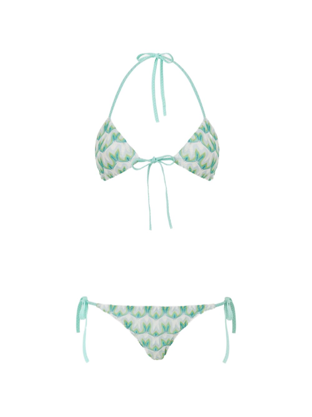 Bikini con stampa in verde Missoni - donna 