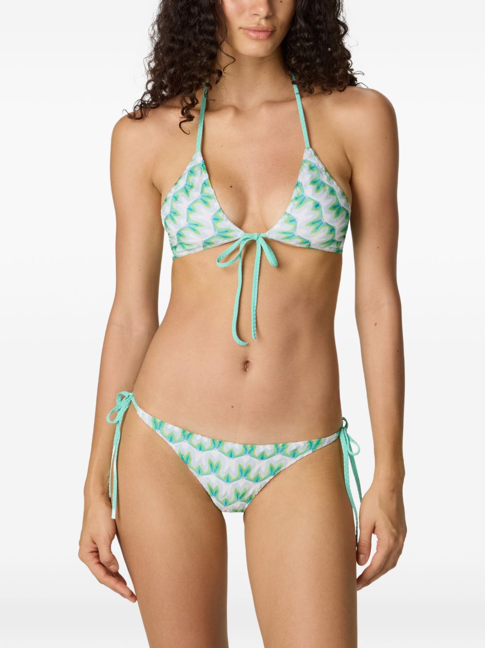 Bikini con stampa in verde Missoni - donna 