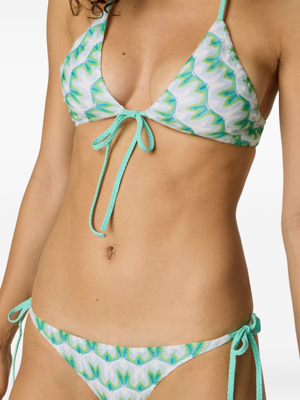 Bikini con stampa in verde Missoni - donna 