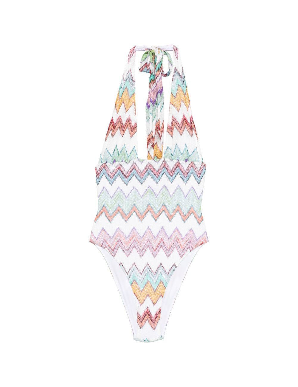 Costume da bagno con scollo a zig-zag in multicolore Missoni - donna 