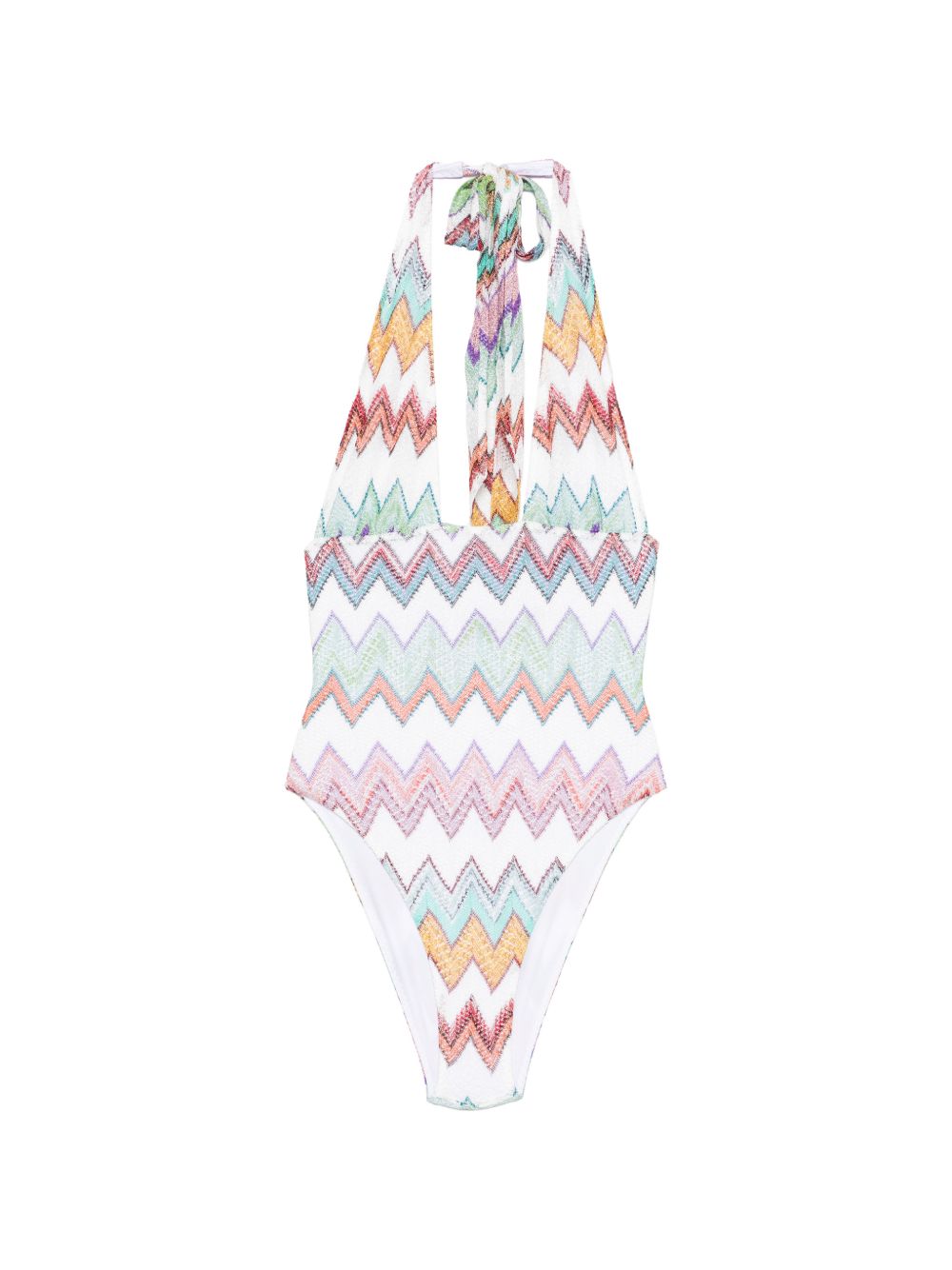 Costume da bagno con scollo a zig-zag in multicolore Missoni - donna 
