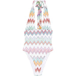Costume da bagno con scollo a zig-zag in multicolore Missoni - donna 
