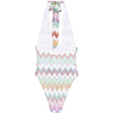 Costume da bagno con scollo a zig-zag in multicolore Missoni - donna 
