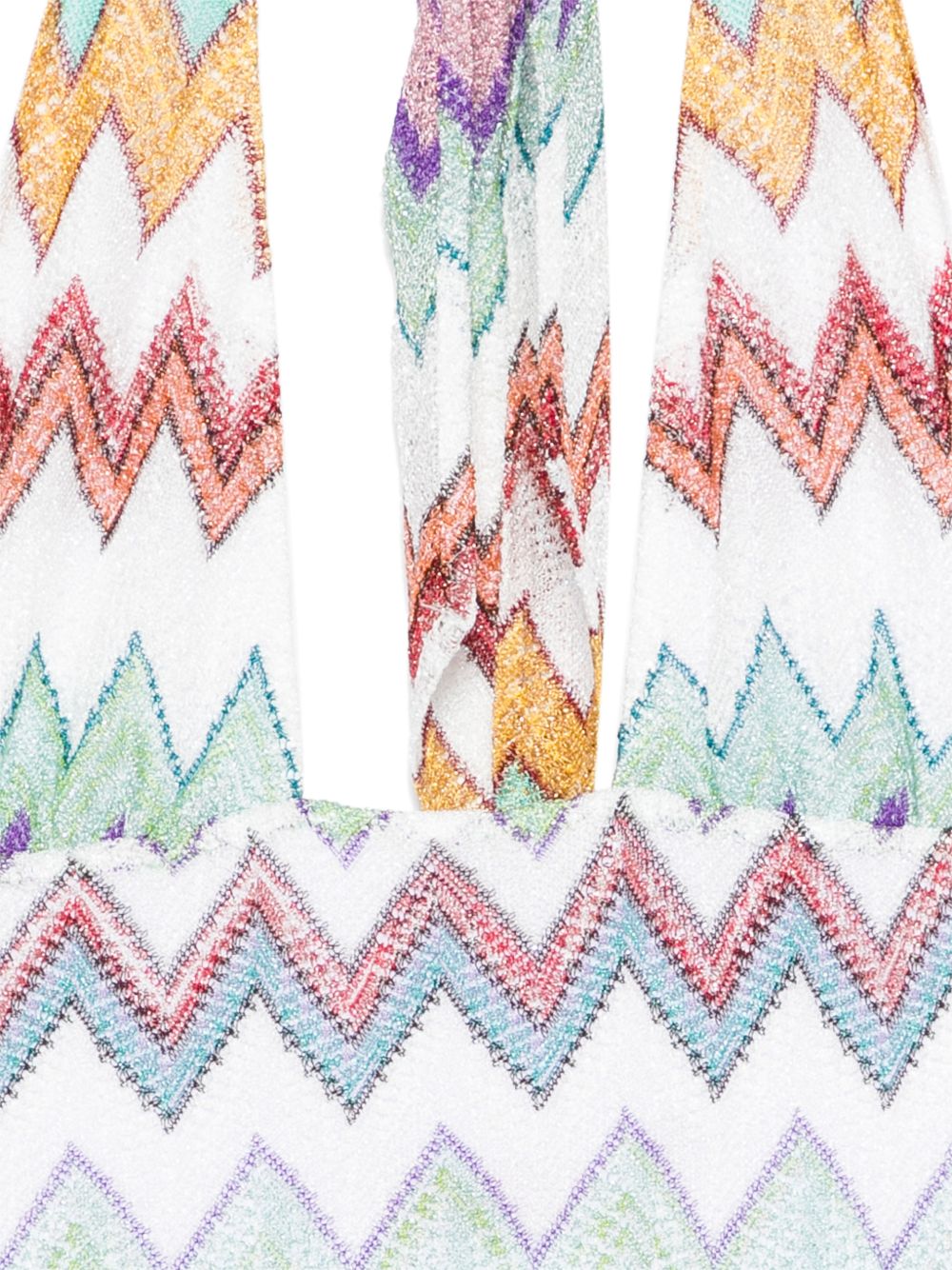 Costume da bagno con scollo a zig-zag in multicolore Missoni - donna 