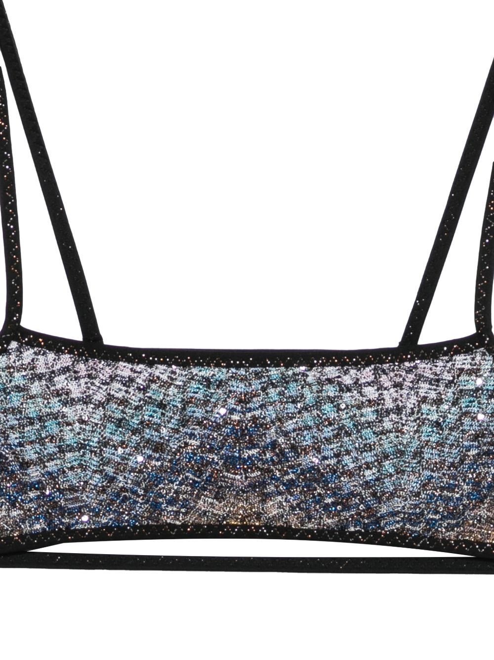 Bikini con motivo a zigzag decorato con paillettes multicolore Missoni - donna 