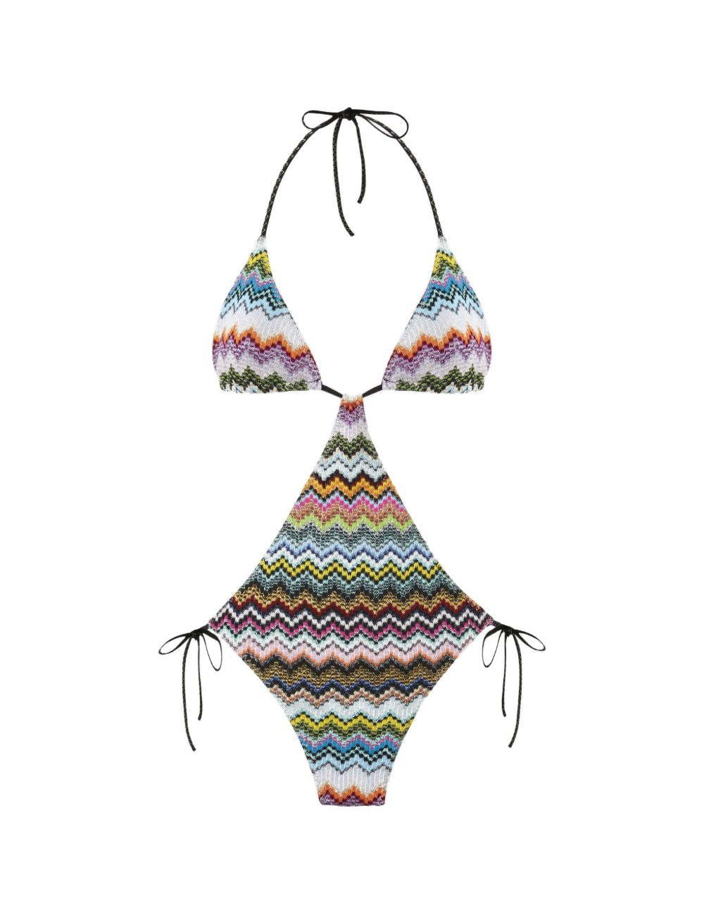 Costume da bagno con motivo a zigzag in multicolore Missoni - donna 