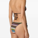 Costume da bagno con motivo a zigzag in multicolore Missoni - donna 