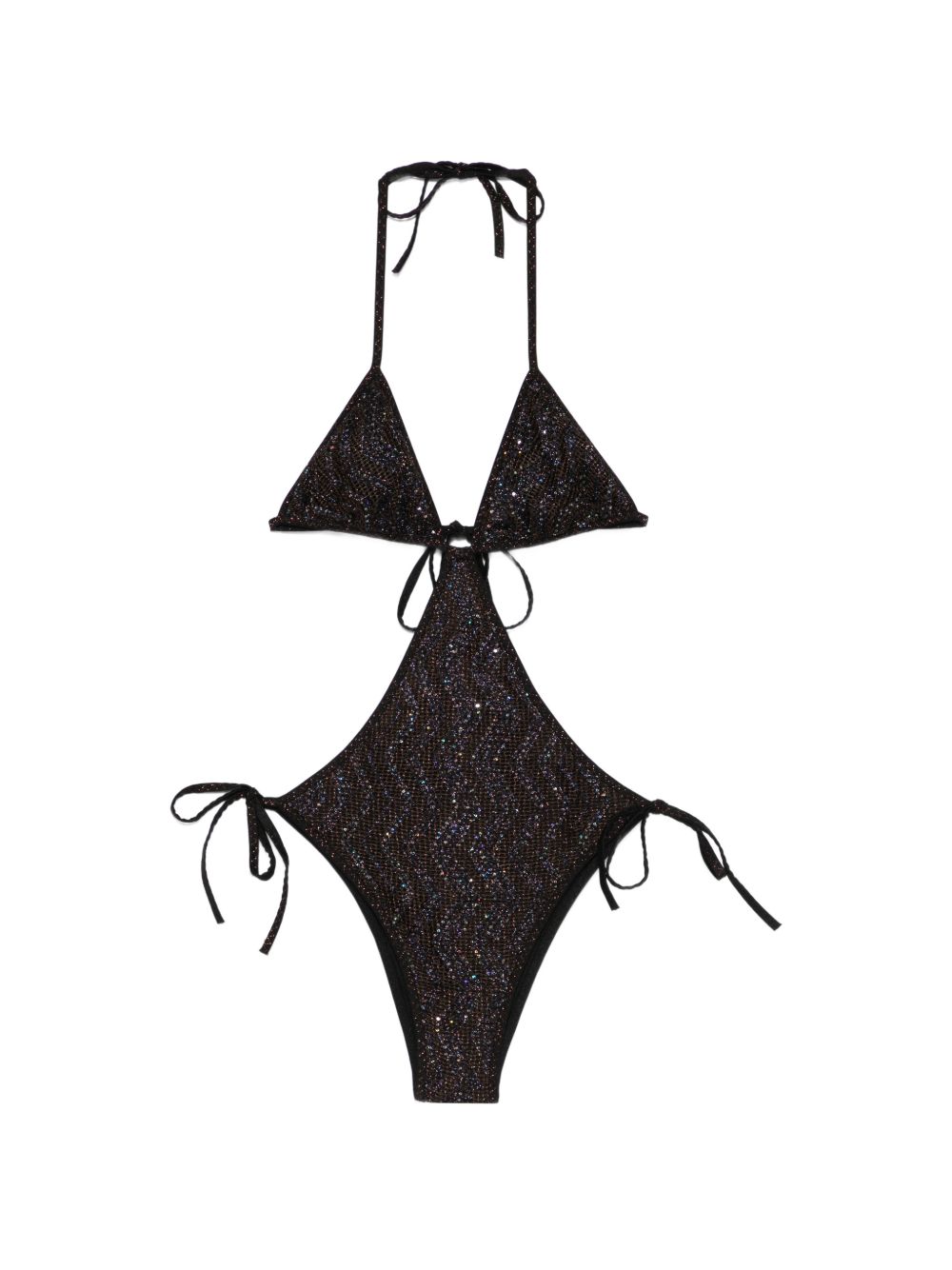 Costume da bagno con paillettes in marrone Missoni - donna 