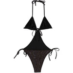Costume da bagno con paillettes in marrone Missoni - donna 