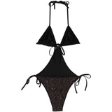 Costume da bagno con paillettes in marrone Missoni - donna 