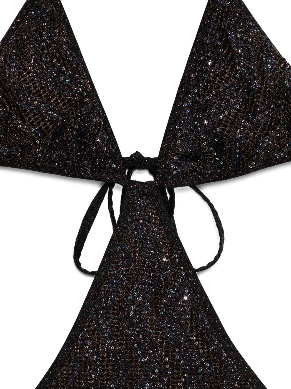 Costume da bagno con paillettes in marrone Missoni - donna 