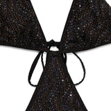 Costume da bagno con paillettes in marrone Missoni - donna 