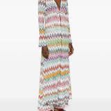 Copricostume chevron-pattern multicolor Missoni - donna 