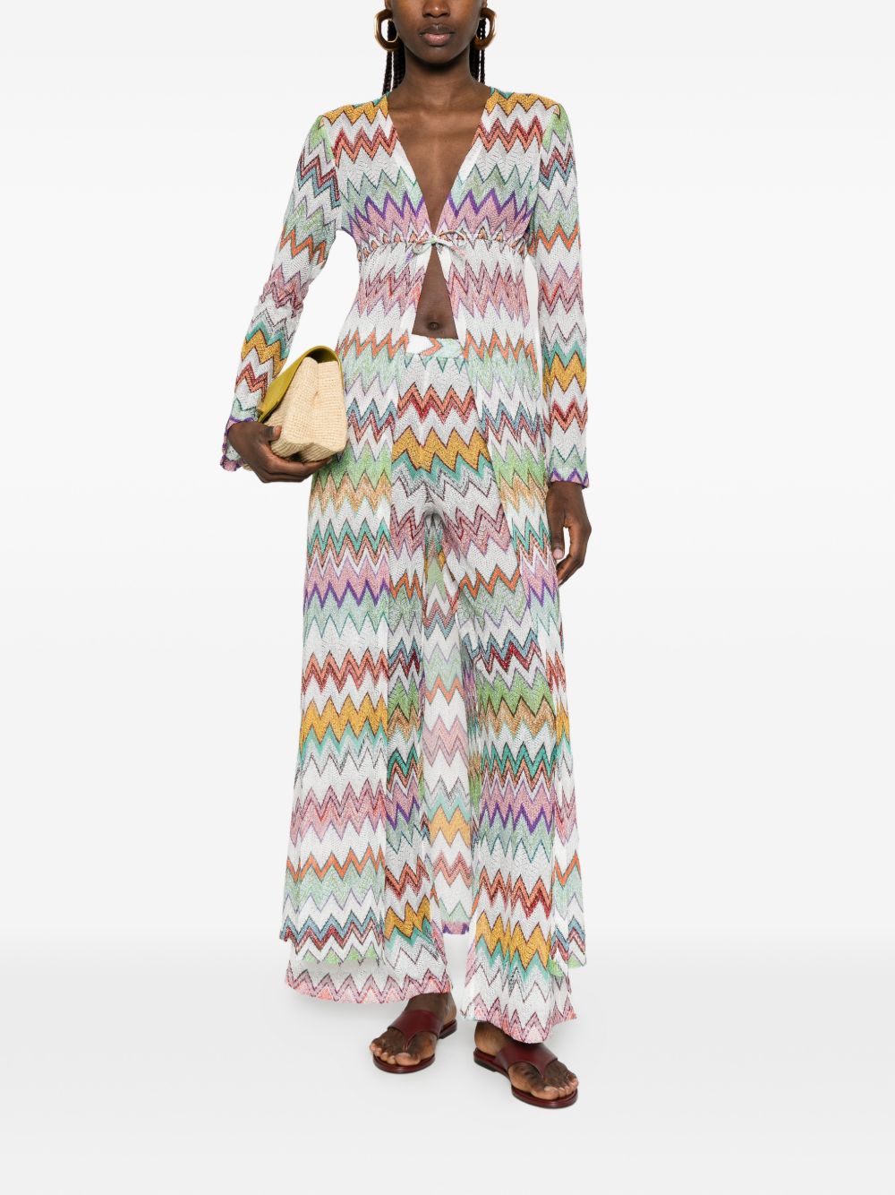 Copricostume chevron-pattern multicolor Missoni - donna 