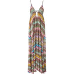 Abito maxi con motivo a zigzag multicolore Missoni - donna 