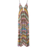 Abito maxi con motivo a zigzag multicolore Missoni - donna 