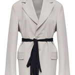 Blazer a maniche lunghe in grigio MM6 Maison Margiela - donna 