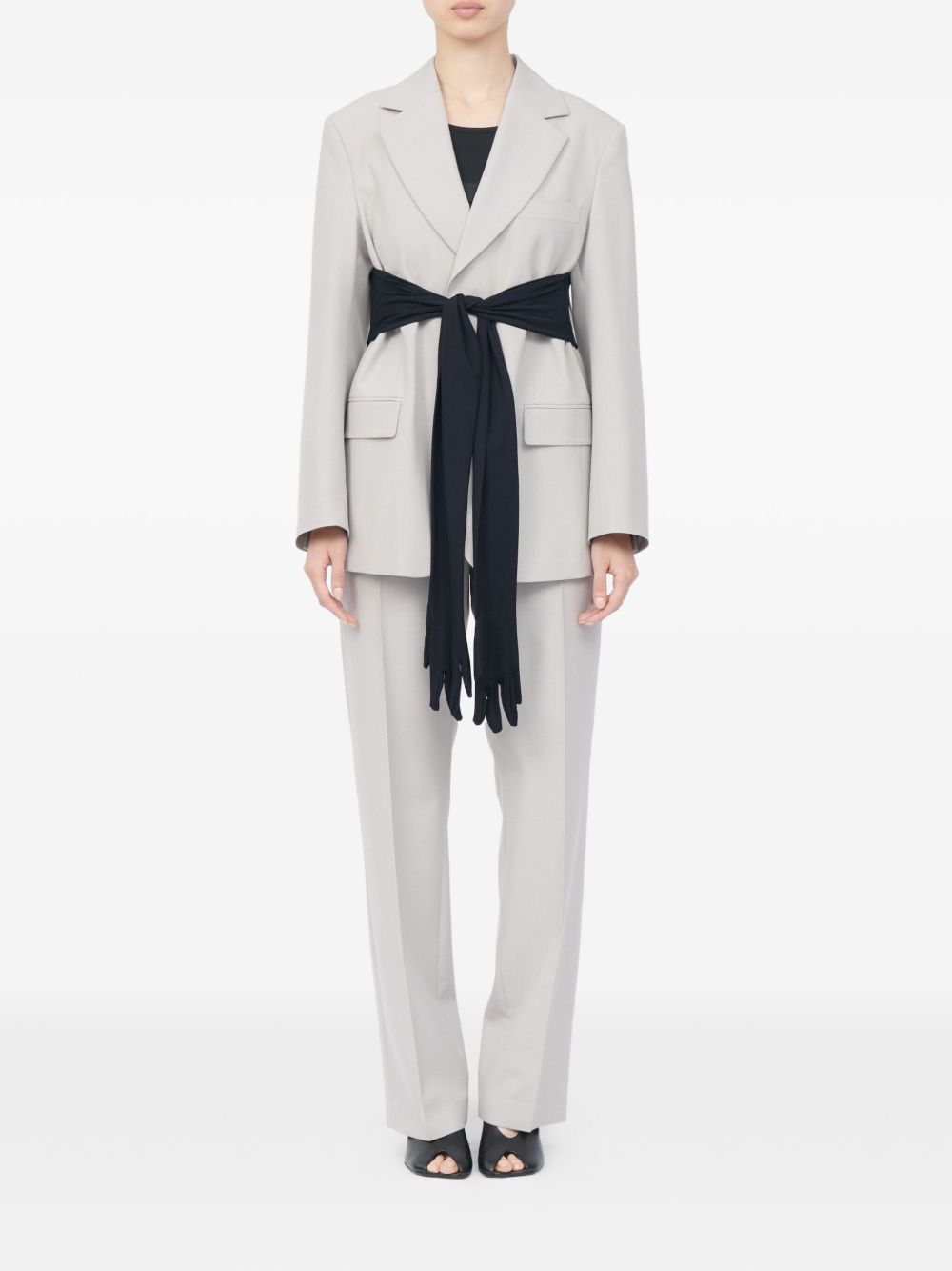 Blazer a maniche lunghe in grigio MM6 Maison Margiela - donna 