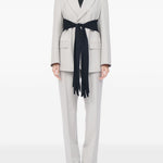 Blazer a maniche lunghe in grigio MM6 Maison Margiela - donna 