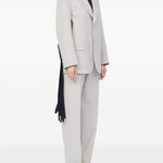 Blazer a maniche lunghe in grigio MM6 Maison Margiela - donna 