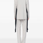 Blazer a maniche lunghe in grigio MM6 Maison Margiela - donna 