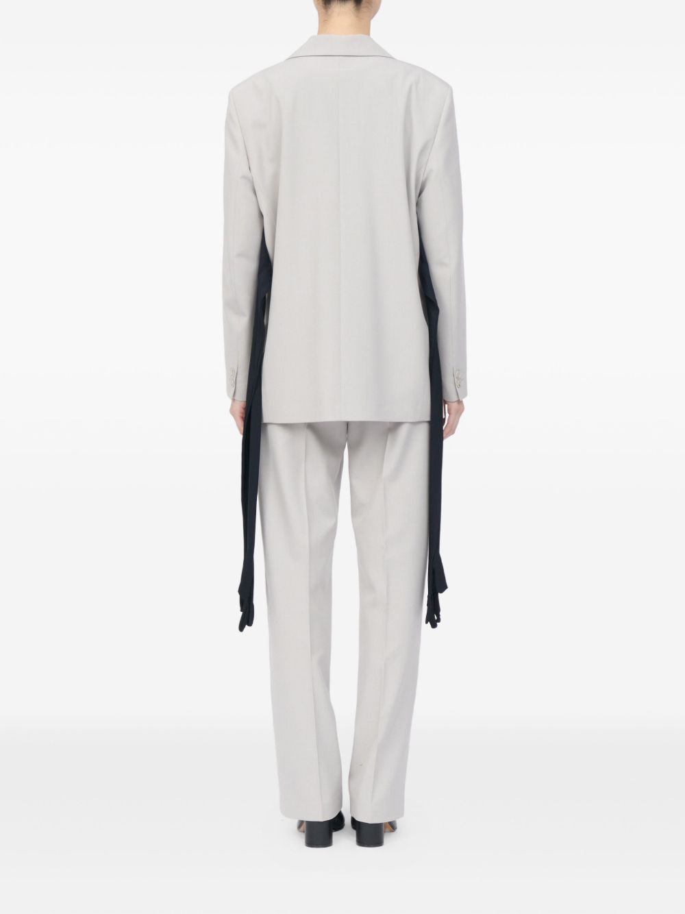 Blazer a maniche lunghe in grigio MM6 Maison Margiela - donna 
